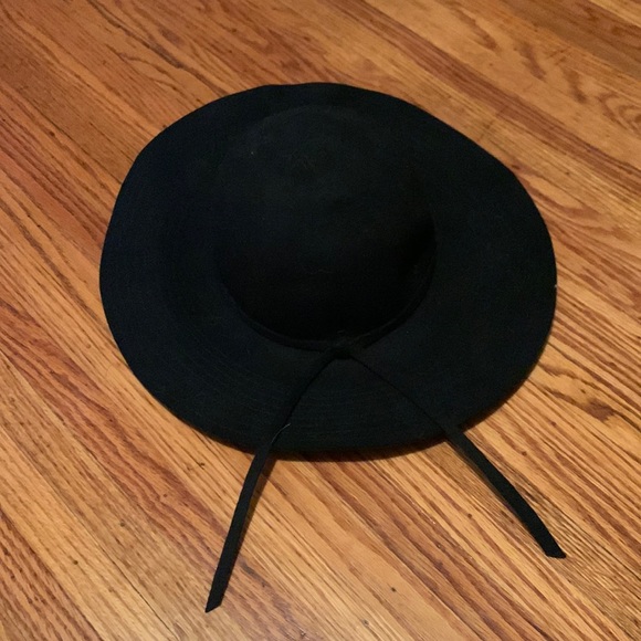 Wide brim floppy hat black - Picture 1 of 2